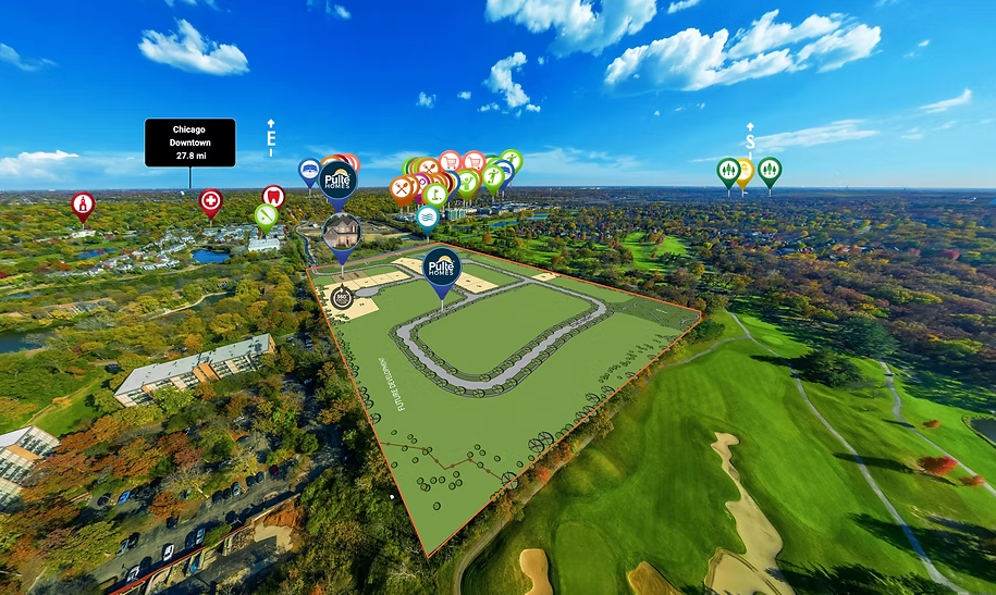 Digital Map of Rivers Edge