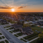 aerial-neighborhood-dusk
