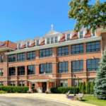 Exterior of a building at Benet Academy in Lisle