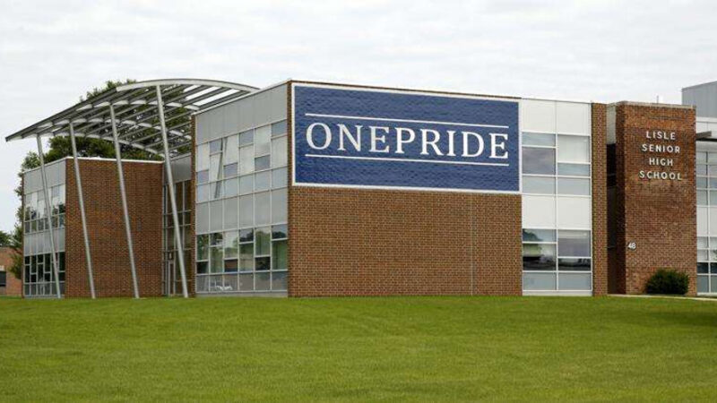 Exterior of Lisle High School