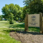 Sign at Oak Hill Park, in Lisle IL