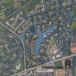 Map of Steeple Run in Naperville, IL