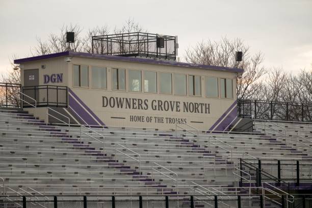 School campus in Downers Grove, Illinois
