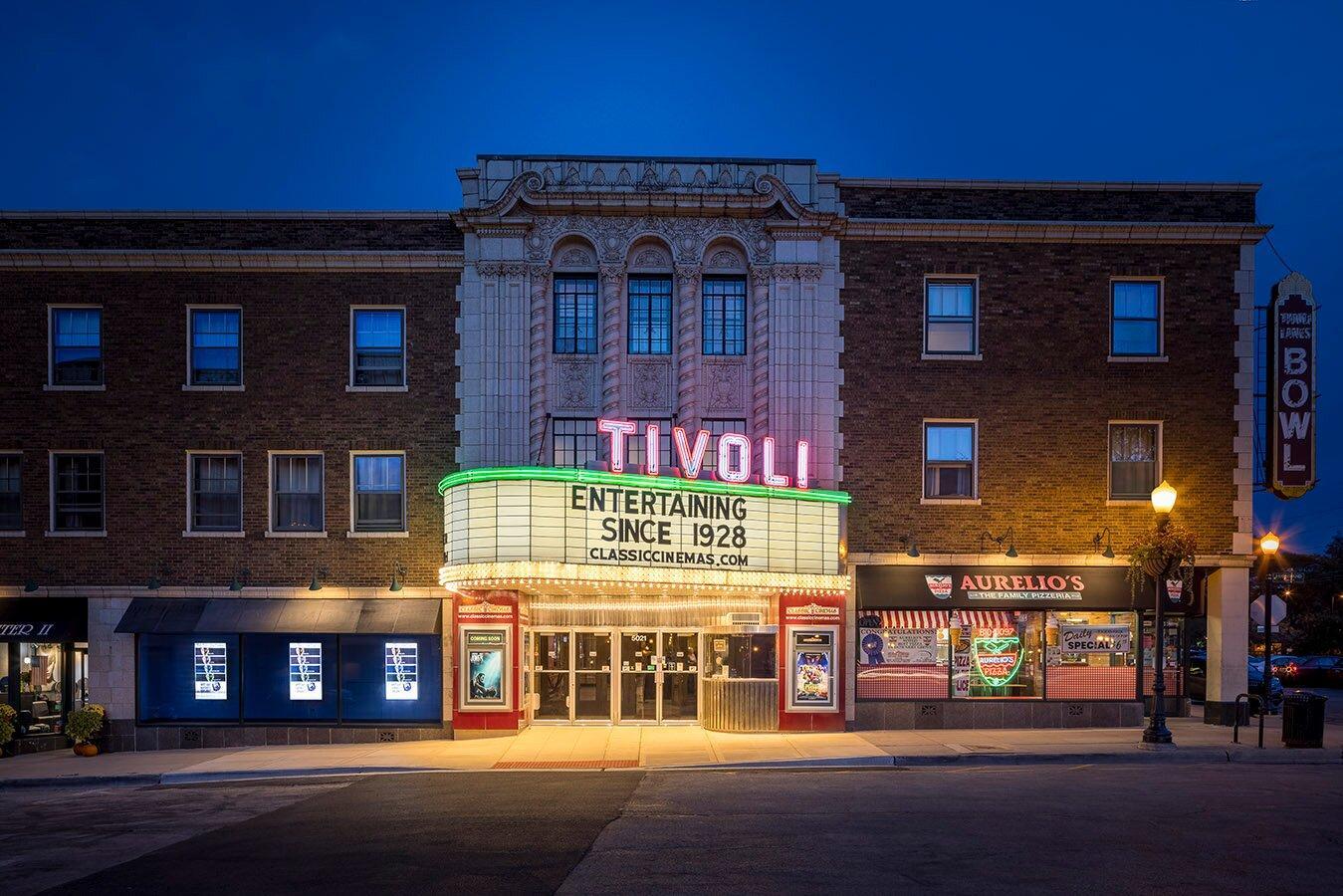 Downtown Downers Grove and the Tivoli Theatre